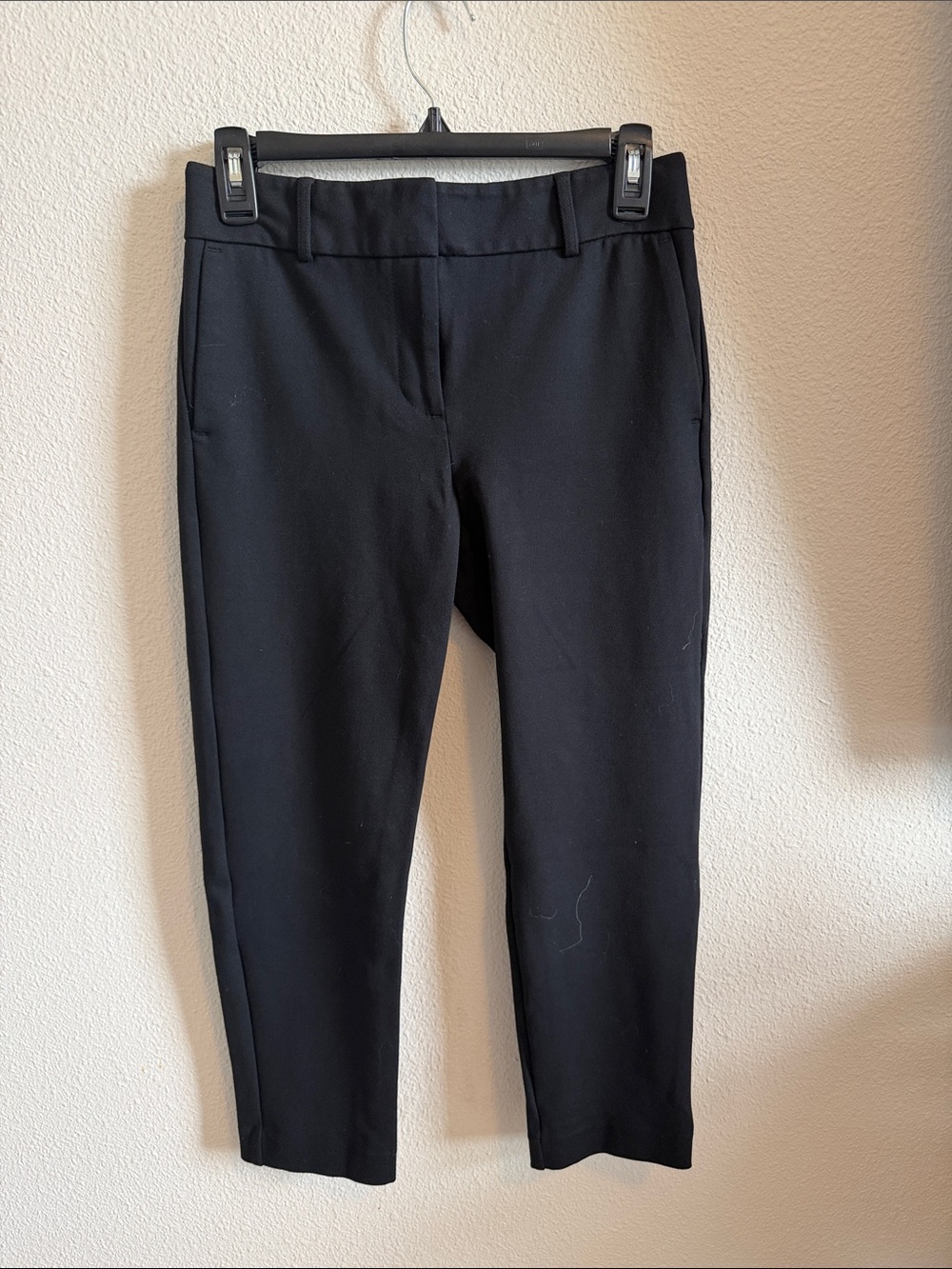 Ann Taylor Black Cropped Dress Pants